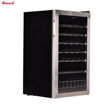 35 Bottles Digital Control Compressor Wine Fridge Cooler